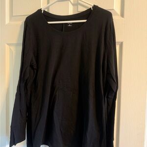 a.n.a Black Long Sleeve Top